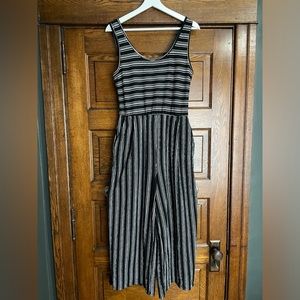 Target Striped Cropped Pant Jumpsuit